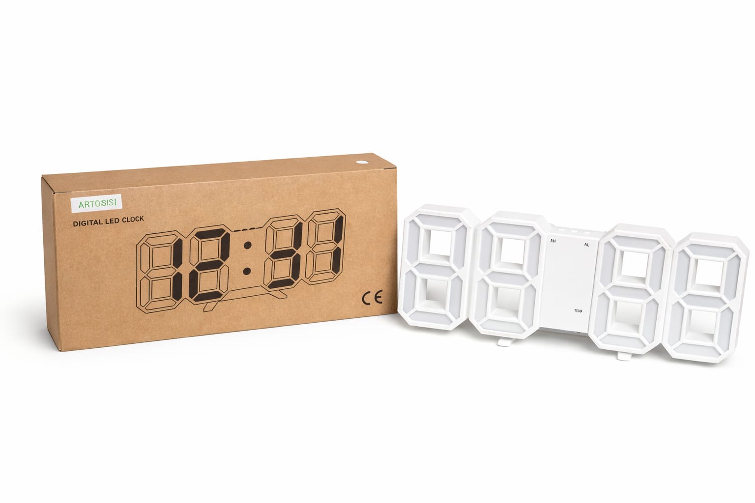 LED Digital Wanduhr – Große Anzeige mit moderner Optik